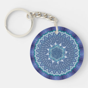 Vatten Mandala Acrylic Keychain