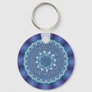 Vatten Mandala Keychain Nyckelring