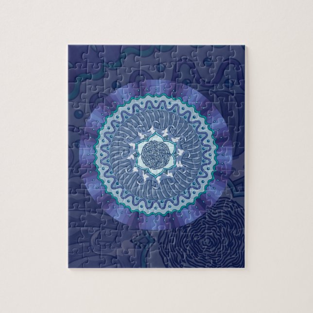 Vatten Mandala Puzzle Pussel (Vertikal)