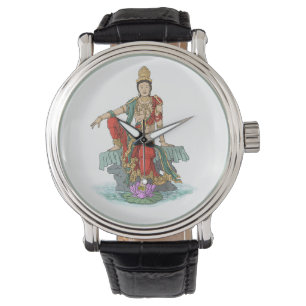 Vatten Måne Guan Yin Bodhisattva Watch Armbandsur