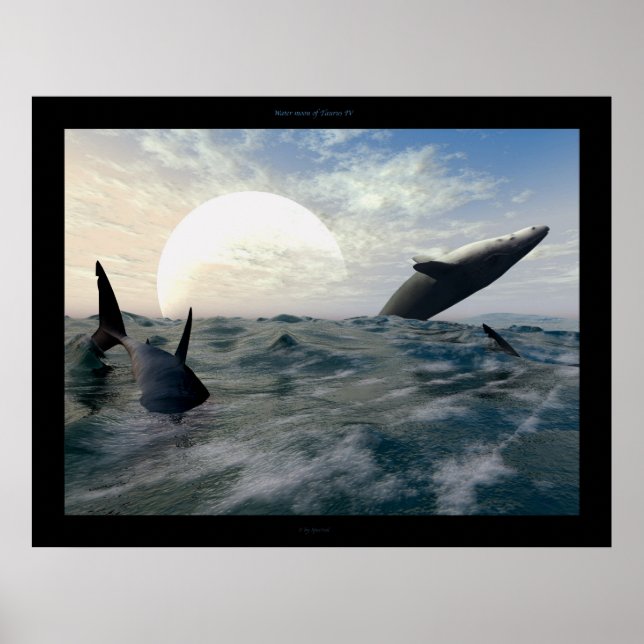 Vatten måne i Taurus IV Poster (Framsidan)