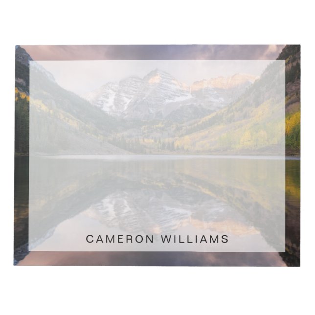 Vatten | Maroon Klockor Colorado Anteckningsblock (Framsida)