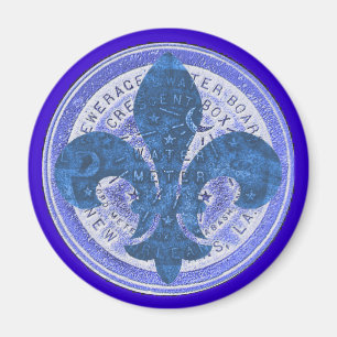 Vatten mäter Fleur De Lis Magnet