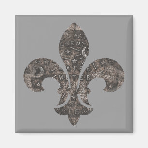 Vatten mäter Lock Fleur De Lis, Magnet