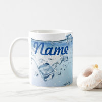 Vatten med iskuber Personlig Kaffe Mugg, Kopp