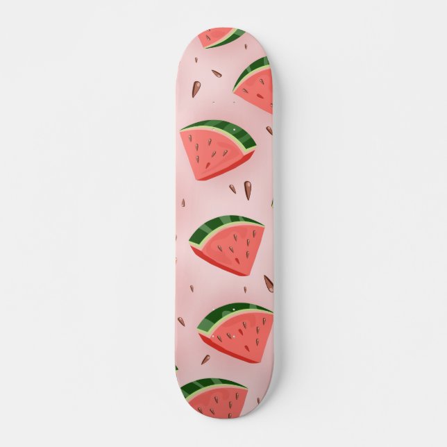 Vatten Melon Mönster Mini Skateboard Bräda 18,5 Cm (Framsida)