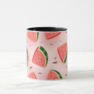 Vatten Melon Mönster Mugg