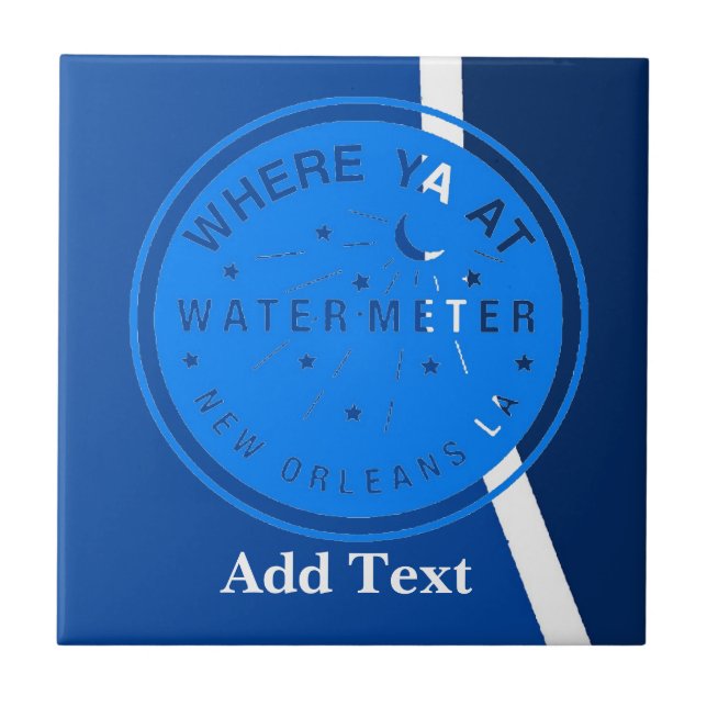 Vatten Meter, WHO DaT, Dutch See, Personalize Kakelplatta (Framsidan)