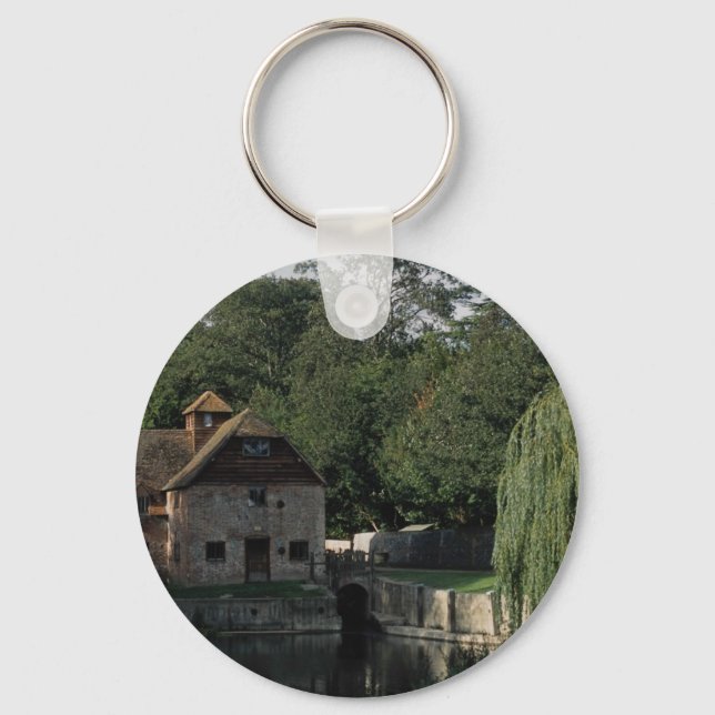 Vatten Mill, Mapledurham, Oxford, England, Förenad Nyckelring (Framsida)