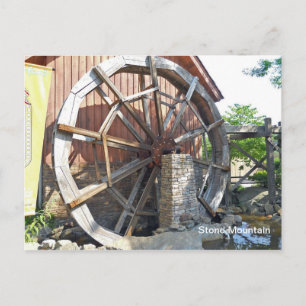 Vatten Mill Stone Mountain, Georgien Vykort