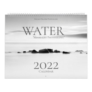 Vatten, minimalistisk fotografikalender 2022 kalender