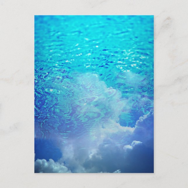 Vatten & moln vykort (Framsida)