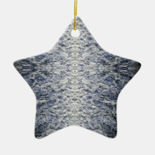 Vatten mönster julgransprydnad keramik