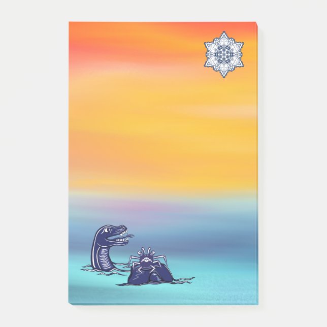 Vatten Monsters Post-it Block (Framsida)