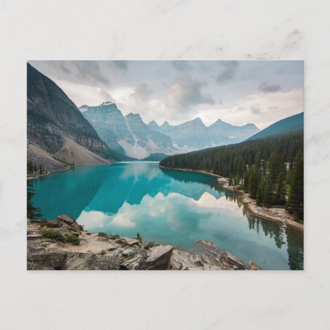 Vatten | Moraine Lake Alberta Kanada Vykort (Framsida)