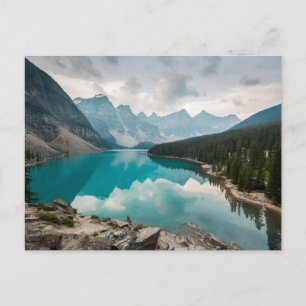 Vatten Moraine Lake Alberta Kanada Vykort
