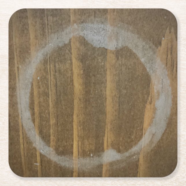 Vatten Nedfläckad Underlägg Papper Kvadrat (Framsidan)