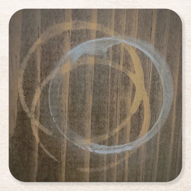 Vatten Nedfläckad Underlägg Papper Kvadrat (Framsidan)