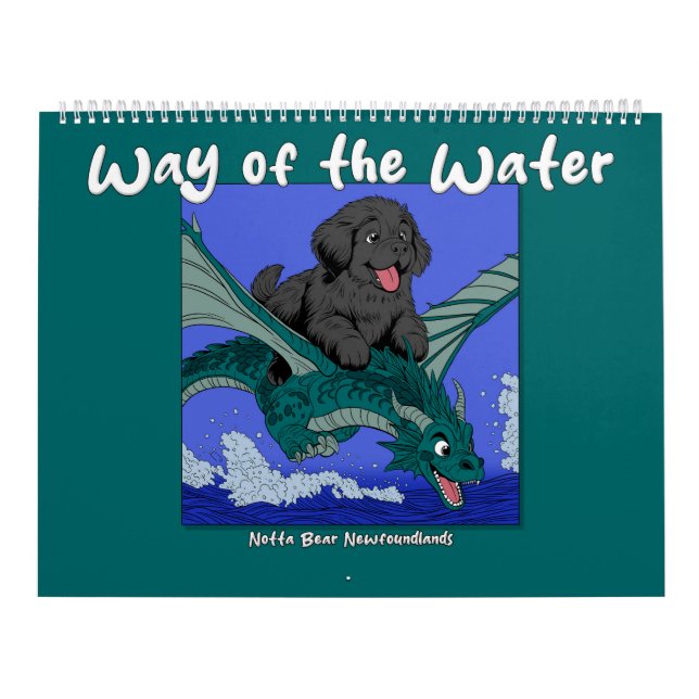 Vatten Newfoundland Notta Bear Kalender (Omslag)