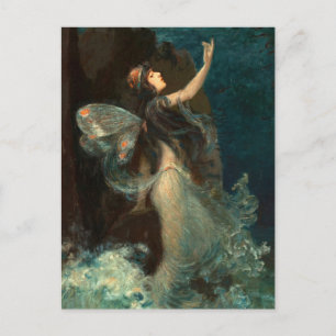 Vatten Nymph Paul Svan Vykort