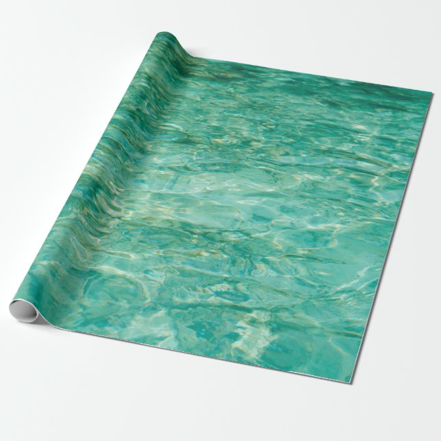 Vatten oceanfloden Lacquer Presentpapper (Utrullad)