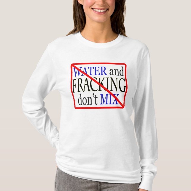 vatten och fracking gör inte blandningen tröja (Framsida)