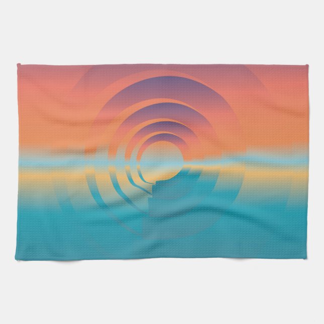 vatten och horisonten kökshandduk (Horisontell)