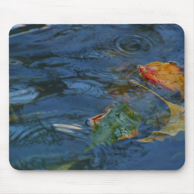 Vatten och löv Mousepad Musmatta (Framsidan)