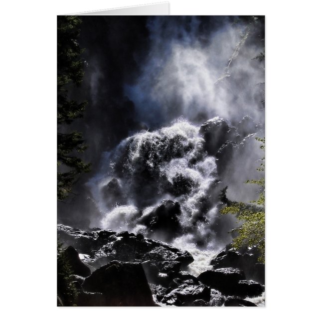 Vatten och Stone Hälsningskort (Framsidan)