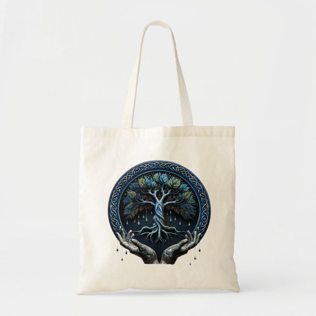 Vatten och visdom: det mystiska keltiska Livets tr Tygkasse (Framsidan)