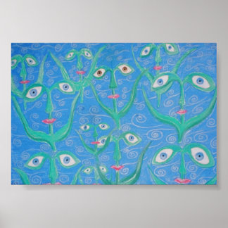 vatten öga reeds poster