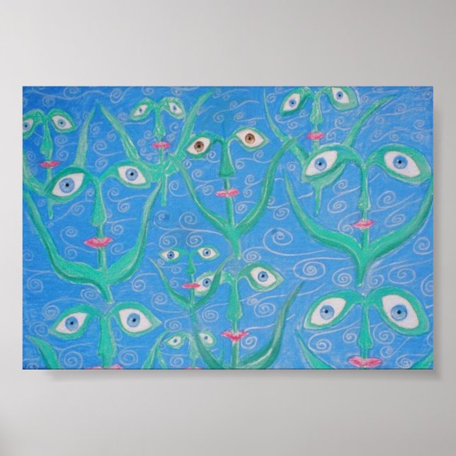 vatten öga reeds poster (Framsidan)