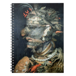Vatten (olja på kanfas), Arcimboldo, Giuseppe Anteckningsbok Med Spiral