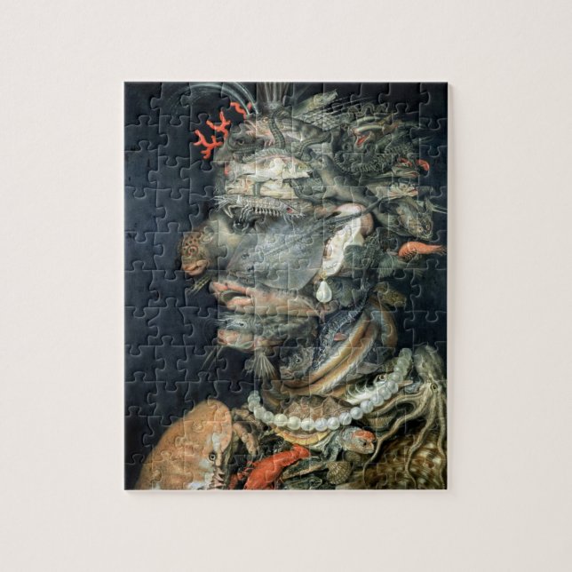 Vatten (olja på kanfas), Arcimboldo, Giuseppe Pussel (Vertikal)