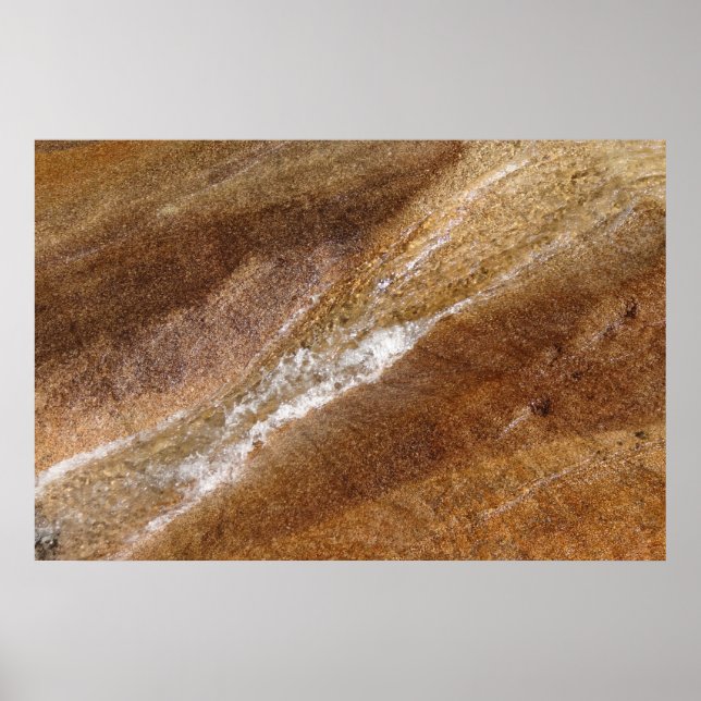 Vatten över Granite i Franconia Notch Flume Poster (Framsidan)