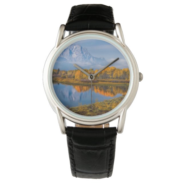 Vatten | Oxbow Bend Jackson Wyoming Armbandsur (Framsida)