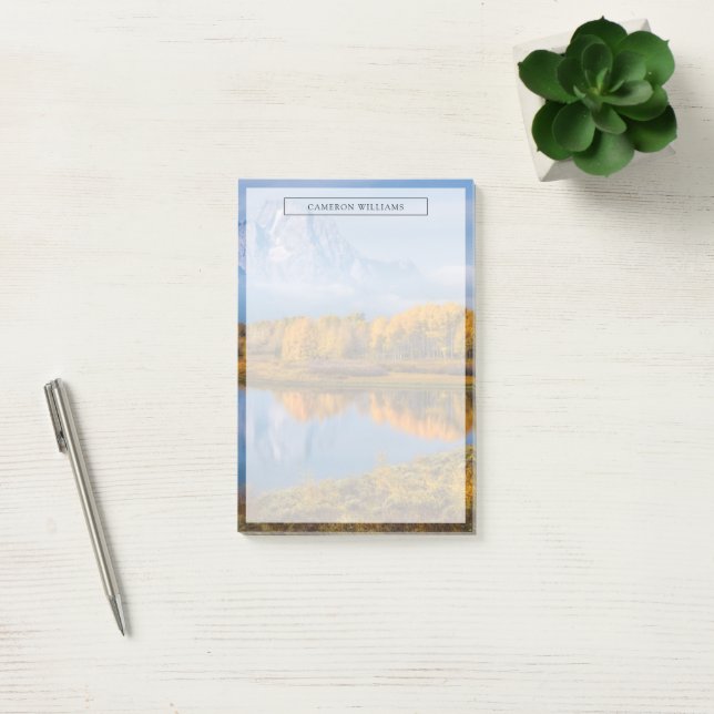 Vatten | Oxbow Bend Jackson Wyoming Post-it Block (Kontor)