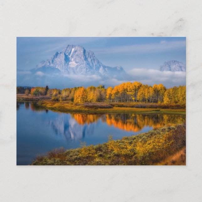 Vatten | Oxbow Bend Jackson Wyoming Vykort (Framsida)