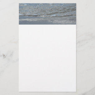 Vatten på Abstrakten Beach-fotot Brevpapper