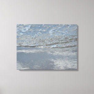 Vatten på Abstrakten Beach-fotot Canvastryck