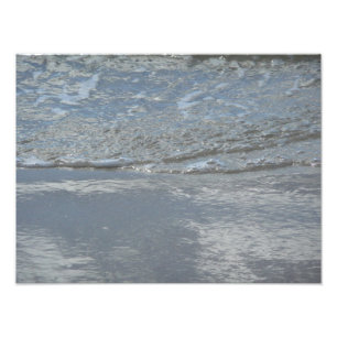 Vatten på Abstrakten Beach-fotot Fototryck