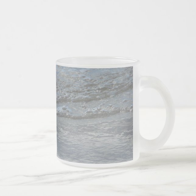 Vatten på Abstrakten Beach-fotot Frostad Glasmugg (Höger)