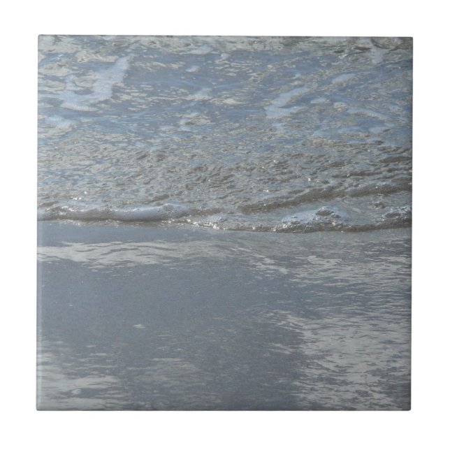 Vatten på Abstrakten Beach-fotot Kakelplatta (Framsidan)