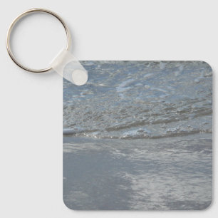 Vatten på Abstrakten Beach-fotot Nyckelring