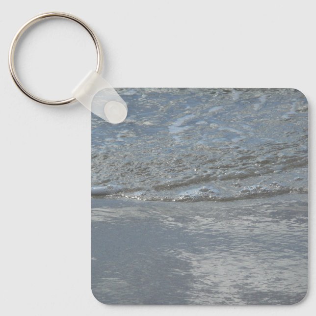 Vatten på Abstrakten Beach-fotot Nyckelring (Framsida)