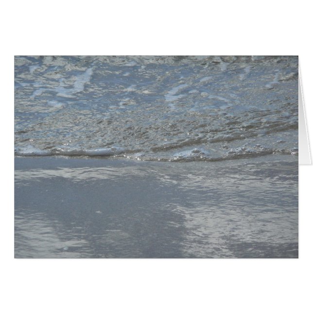 Vatten på Abstrakten Beach-fotot OBS Kort (Framsidan Horizontal)