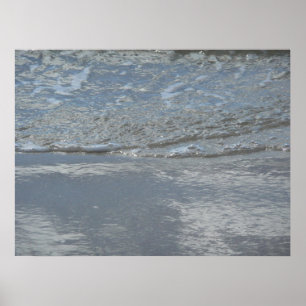 Vatten på Abstrakten Beach-fotot Poster