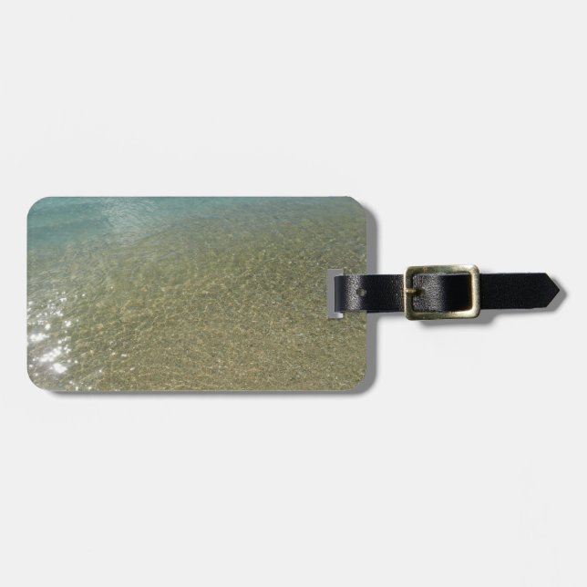 Vatten på Abstrakten Beach I Natur Fotography Bagagebricka (Horisontell Framsida)