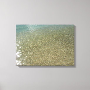 Vatten på Abstrakten Beach I Natur Fotography Canvastryck
