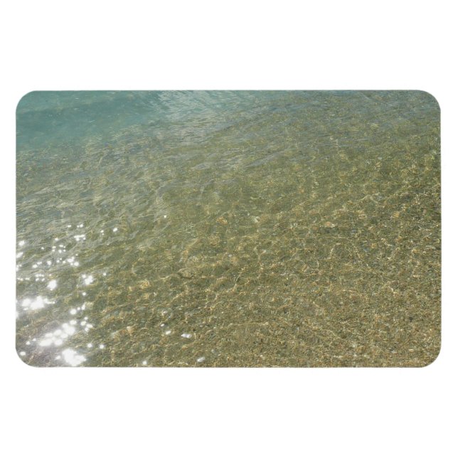 Vatten på Abstrakten Beach I Natur Fotography Magnet (Horisontell)